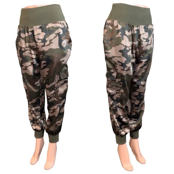 cinq a sept GILES Brown Camo Print PANT SZ L $265.00 - Picture 6 of 14